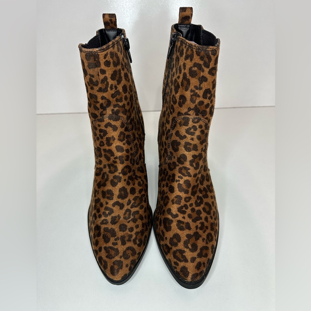 Express Leopard Print Chelsea Boot Size 7 -Brown … - image 3